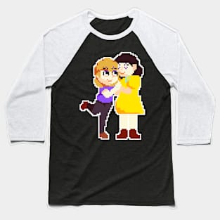 Pixel Art Pride Girl Love Baseball T-Shirt